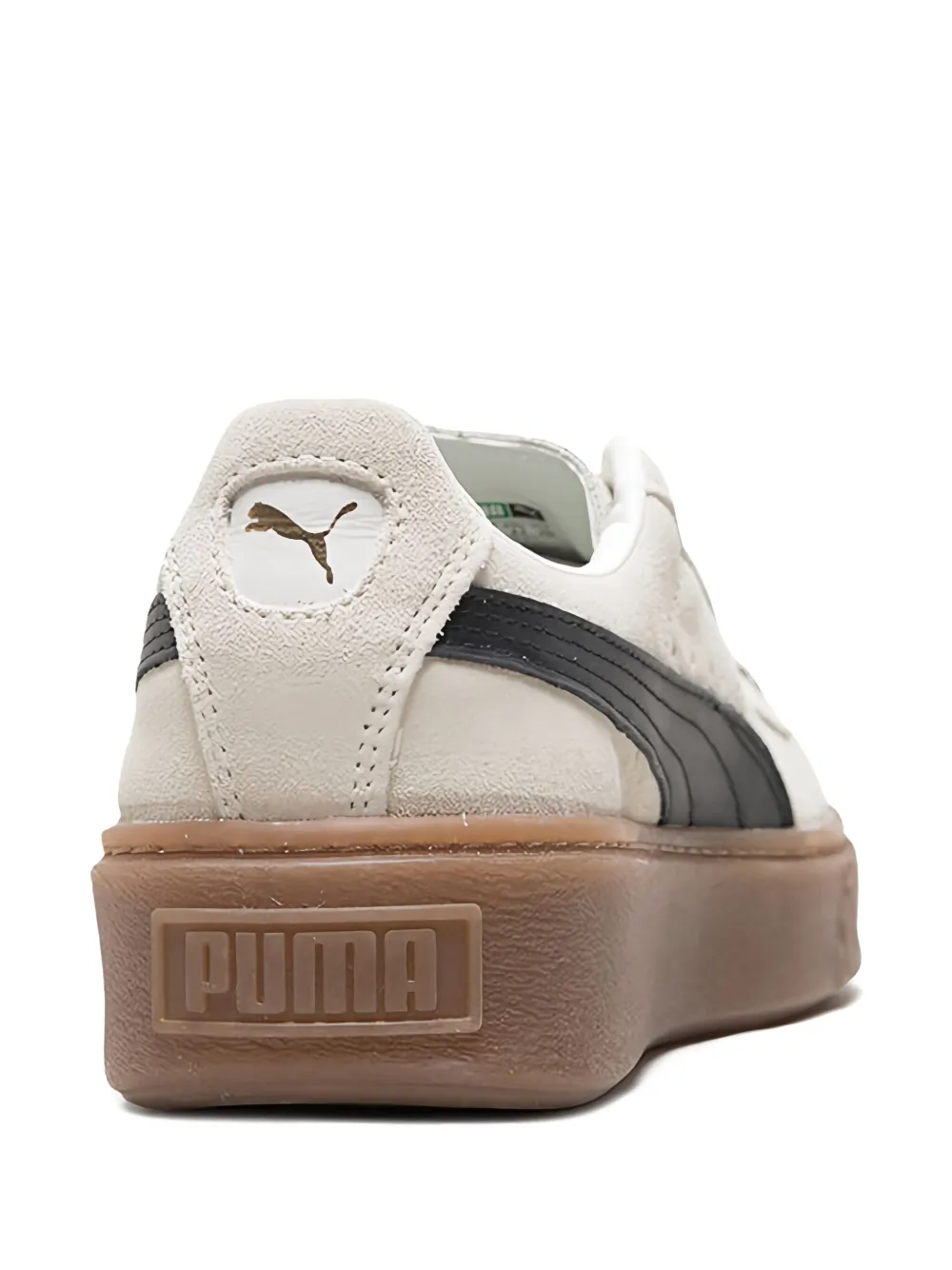 PUMA suede platform sneakers White