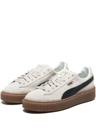 PUMA スエード プラットフォーム スニーカー | ホワイト | FARFETCH JP