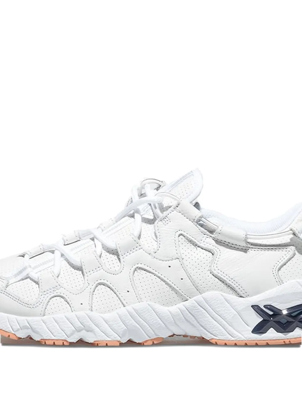 ASICS lace-up leather sneakers Wit