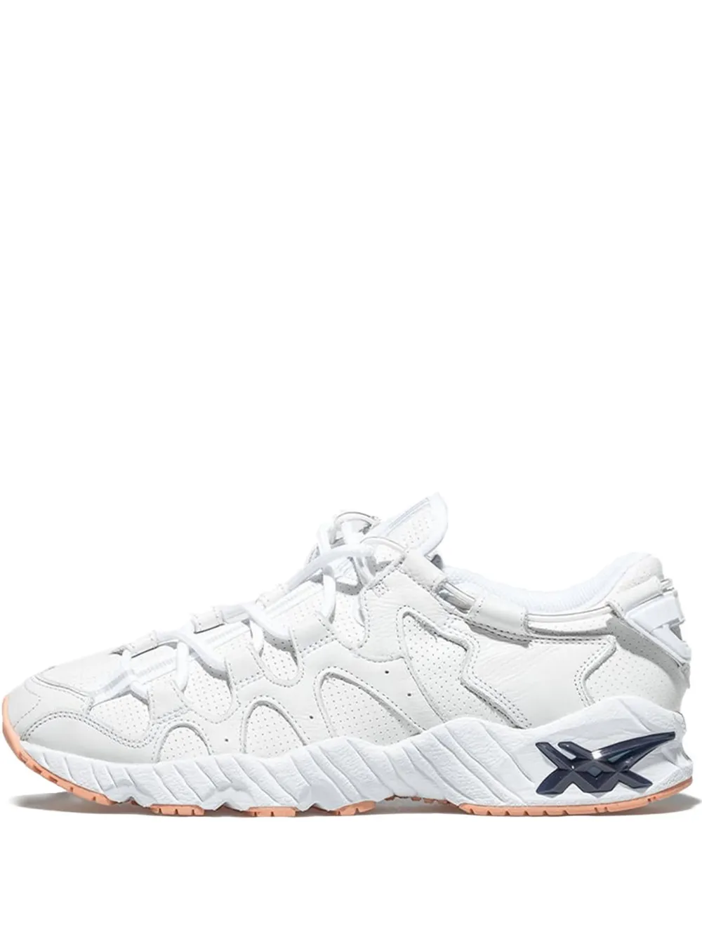 ASICS lace-up leather sneakers Wit