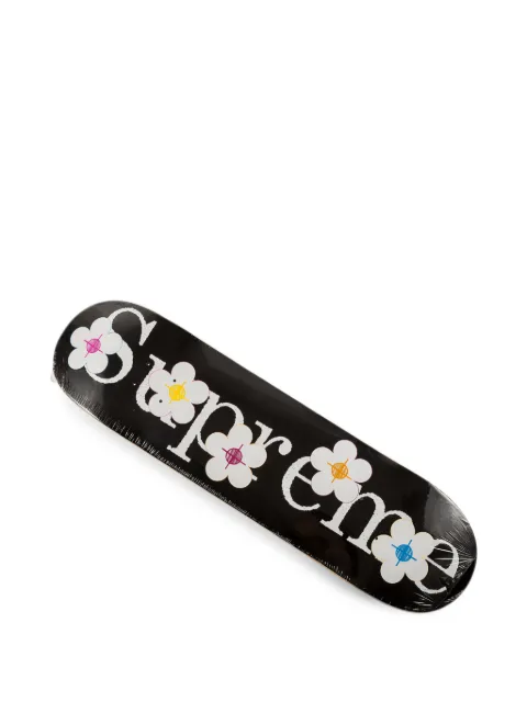 Supreme floral-print skateboard
