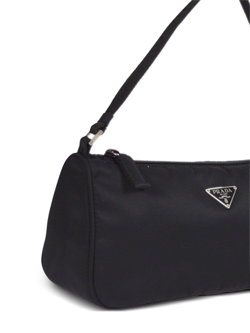 Prada Pre-owned 1990s Triangle Logo Handbag - Black