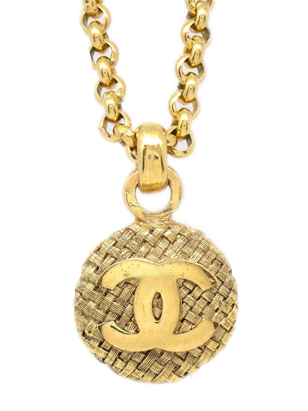 Image 1 of CHANEL Pre-Owned 1980-1990s CC pendant necklace