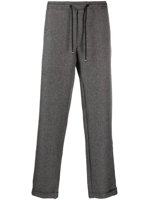 Tommy Hilfiger pantalones con logo bordado y cuadros estampados