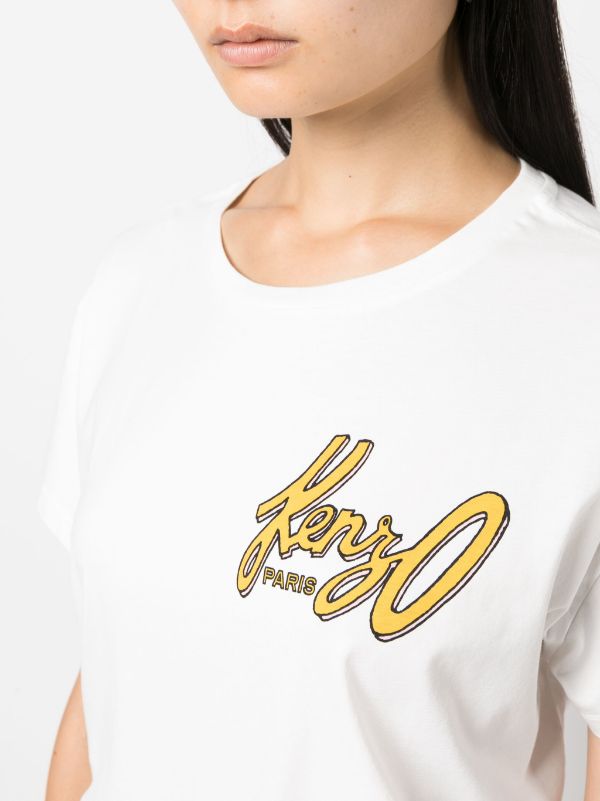 Kenzo white and gold t deals shirt