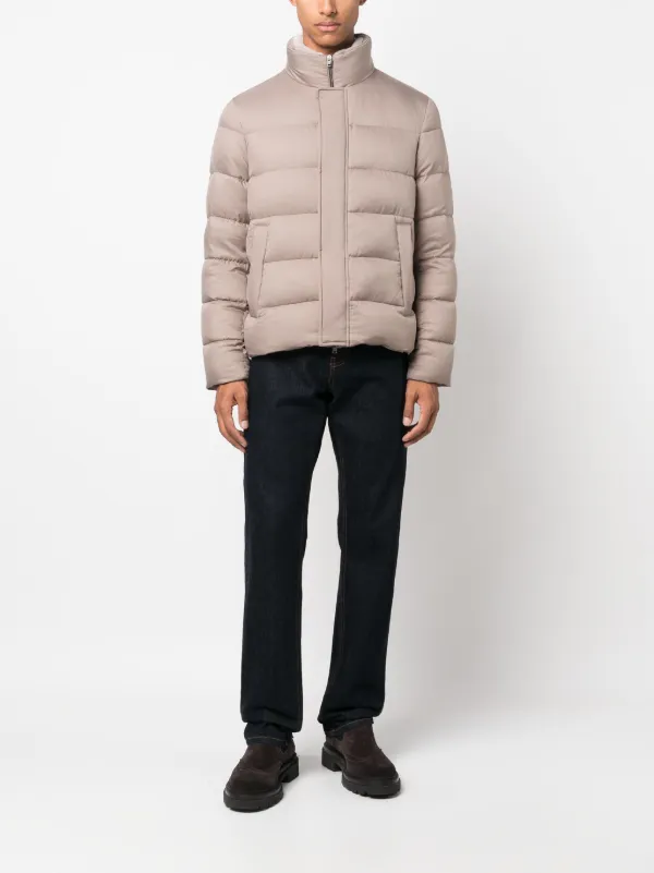【送料&関税込】Beige Down Jacket Herno Camel hair down jacket in beige - Herno | Mytheresa