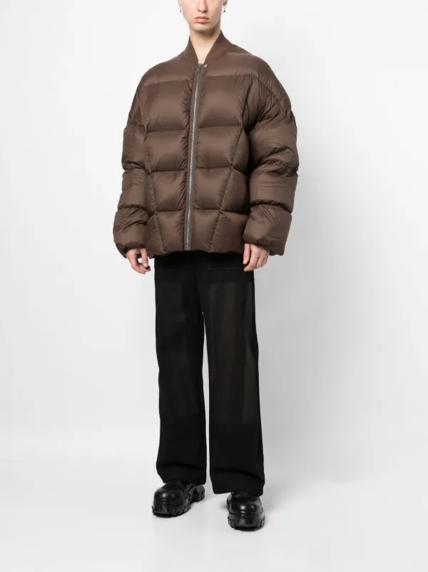Rick Owens Flight パデッドジャケット | ブラウン | FARFETCH JP
