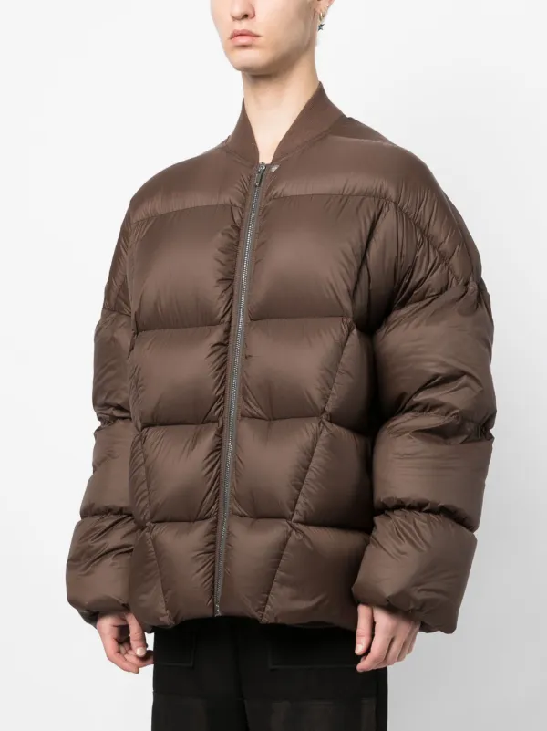 Rick Owens Flight パデッドジャケット | ブラウン | FARFETCH JP