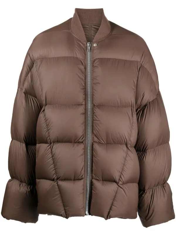 Rick Owens Flight パデッドジャケット | ブラウン | FARFETCH JP