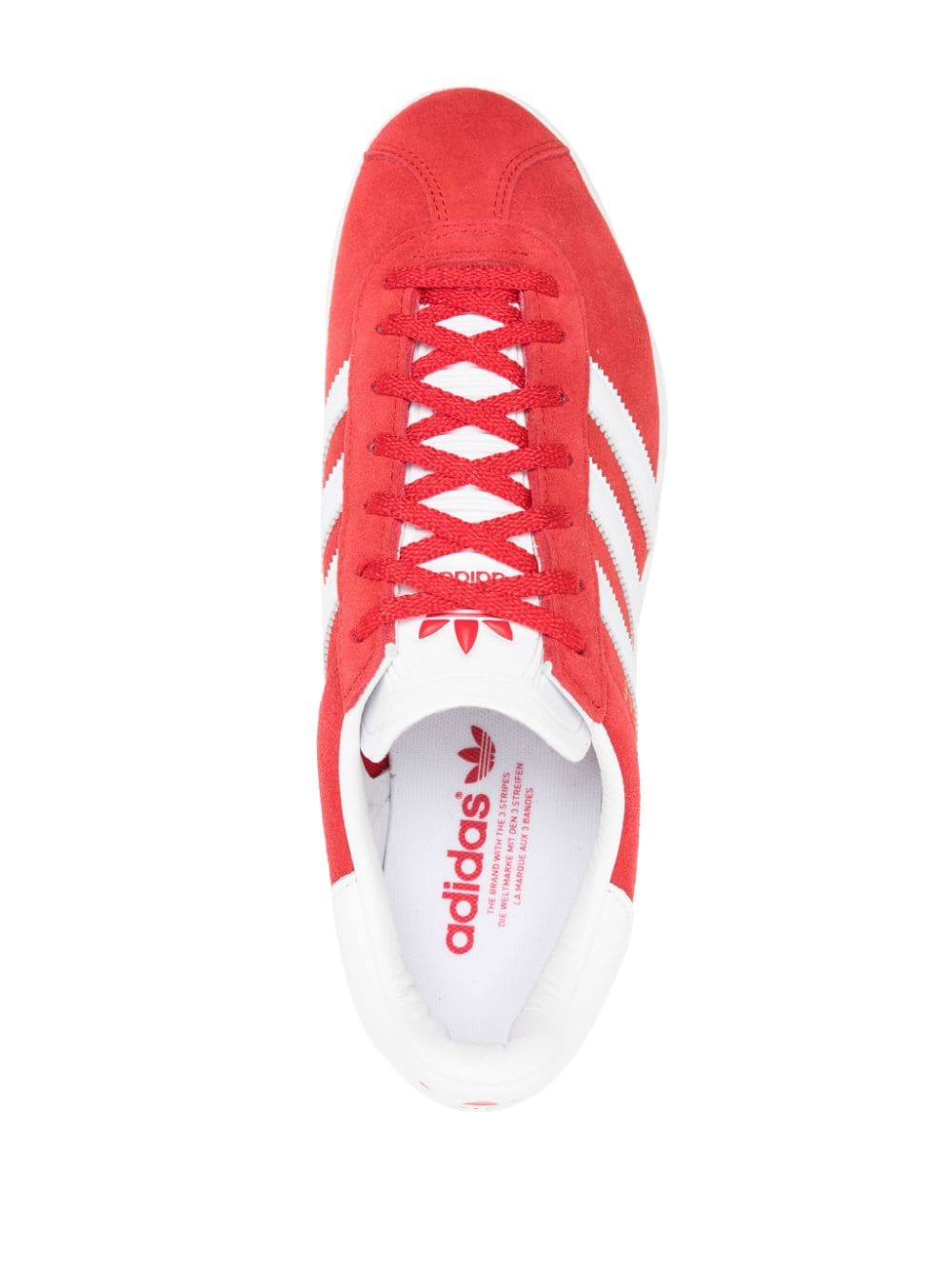 Shop Adidas Originals Gazelle Logo-print Sneakers In Red