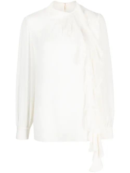 Blouse en soie à volants - Dolce & Gabbana - Modalova