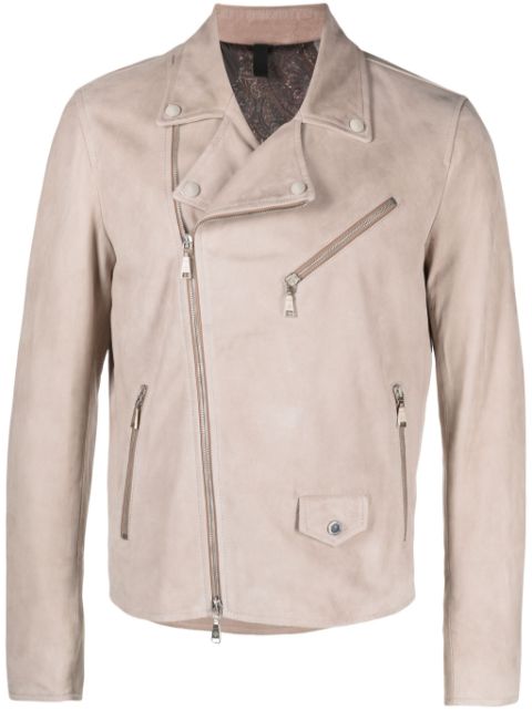 Tagliatore Franklin suede biker jacket Men