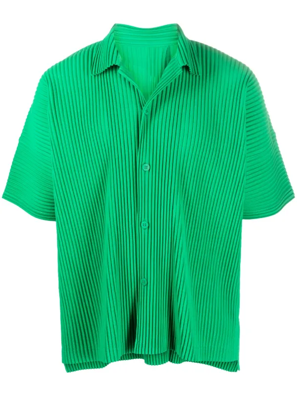 Homme Plissé Issey Miyake Pleated short-sleeve Shirt - Farfetch