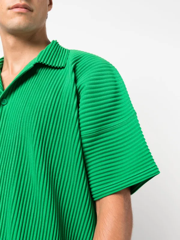 Homme Plissé Issey Miyake Pleated short-sleeve Shirt - Farfetch