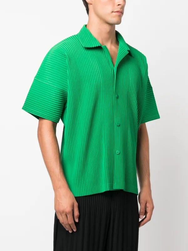 Pleated Shirt - Green