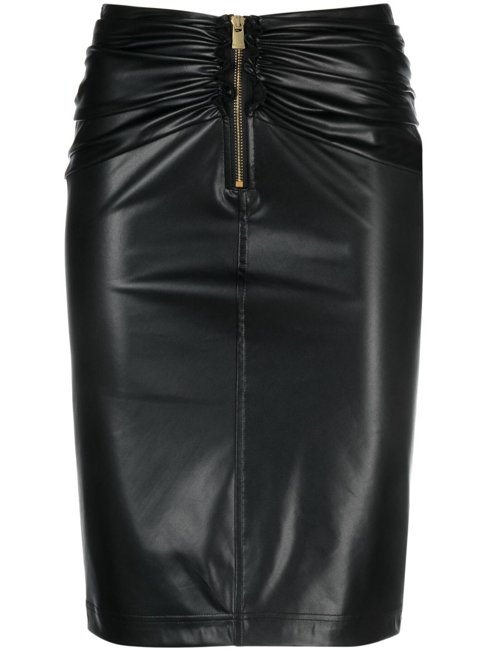 PINKO Felicia draped-detailing skirt – Black