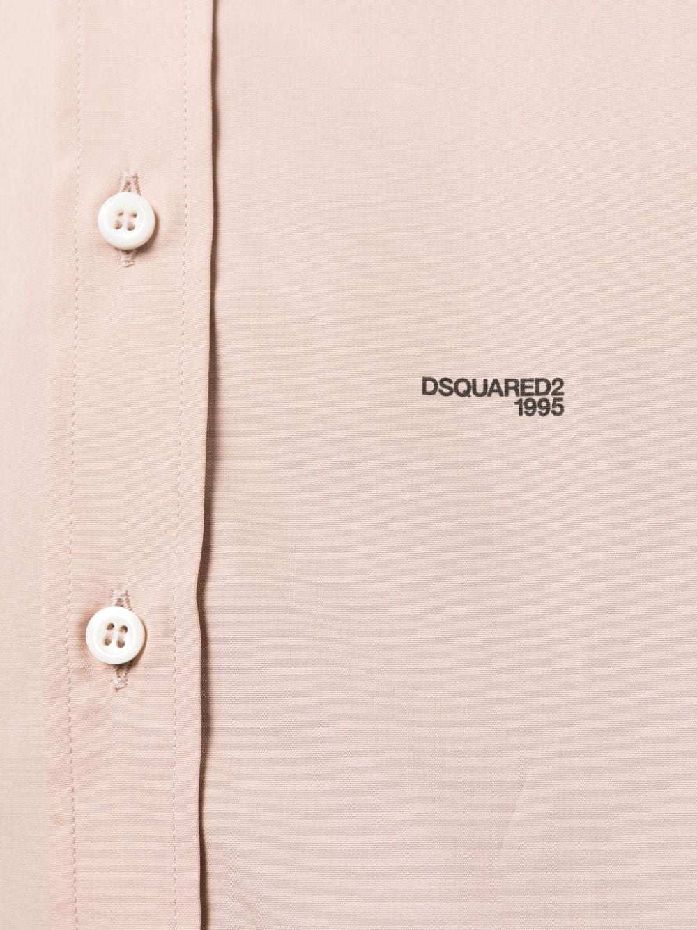 Shop Dsquared2 Logo-print Cotton Shirt In Rosa