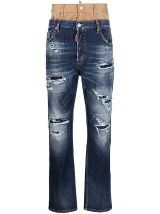 Dsquared2 Twin Pack Layered Loose Jeans - Farfetch