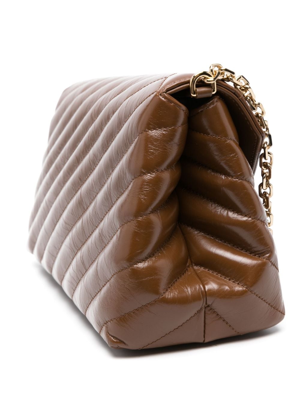 Shop Dolce & Gabbana Small Lop Quilted Leather Crossbody Bag In Brown