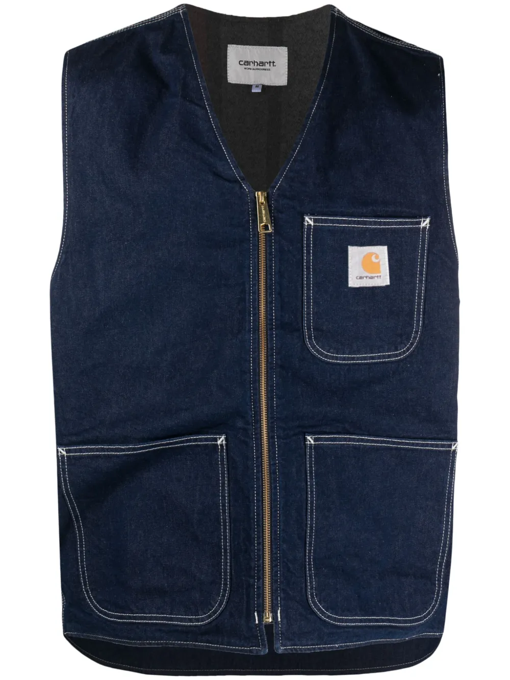 Carhartt WIP Chore logo-patch denim vest | Smart Closet