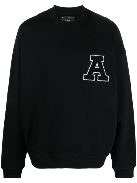 Axel Arigato logo-patch organic cotton sweatshirt