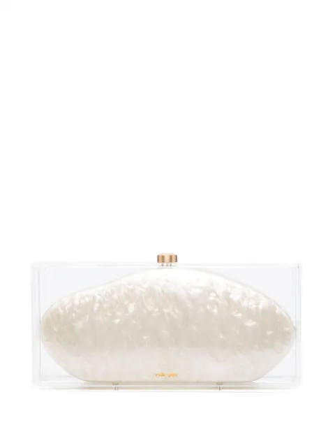 Cult Gaia Annika transparent clutch bag