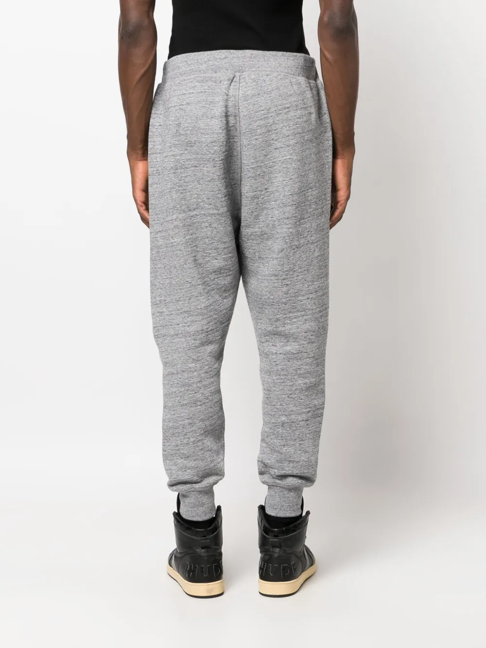 Dsquared2 Logo-print Cotton Track Pants In Grey