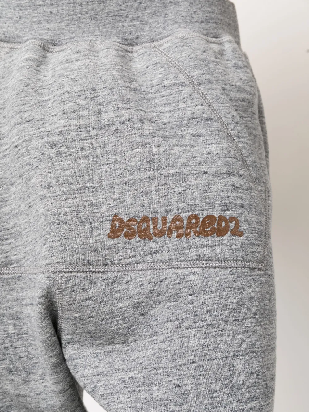 Dsquared2 Logo-print Cotton Track Pants In Grey