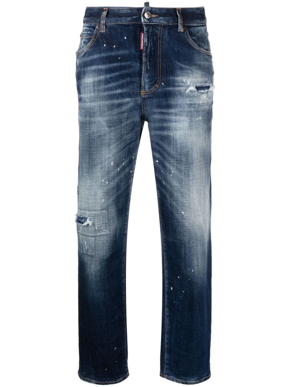 Jennifer distressed tapered jeans