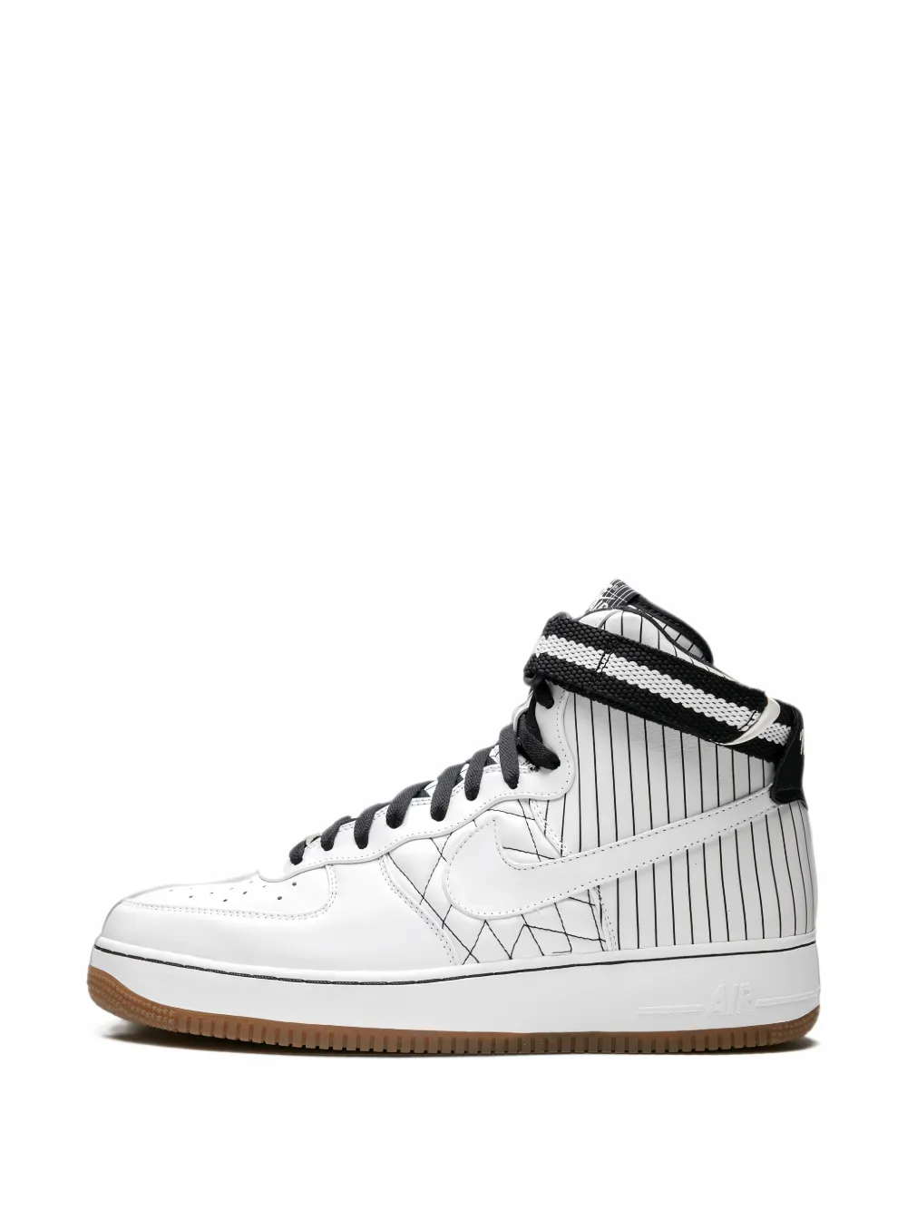 Nike Air Force 1 High Premium pinstripe sneakers Wit
