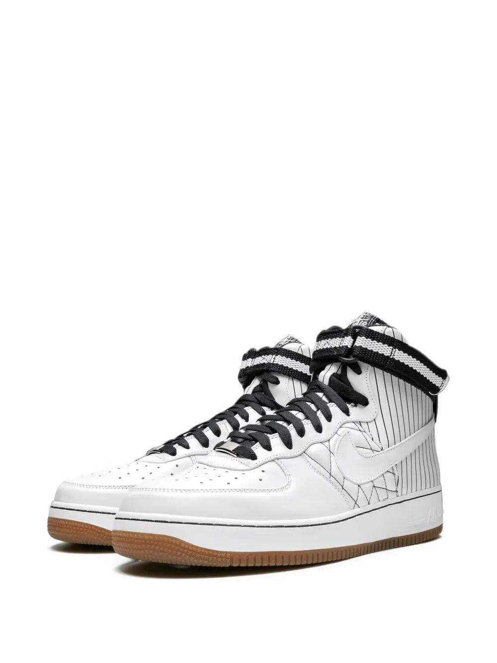 Nike Air Force 1 High Premium pinstripe sneakers Wit