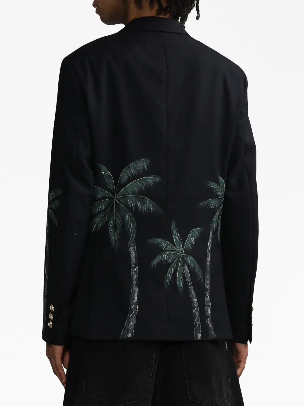 Palm Angels Blazer met dubbele rij knopen Blauw