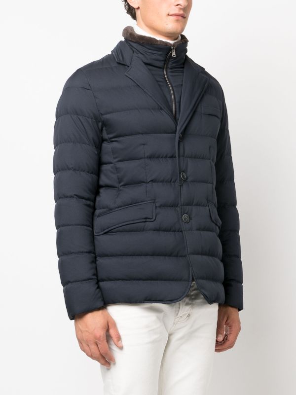 Herno high-neck Layered Padded Jacket - Farfetch