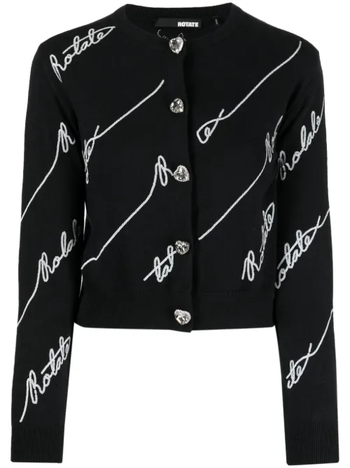 Cardigan à ornements de sequins - ROTATE BIRGER CHRISTENSEN - Modalova