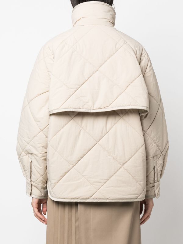 Cream hotsell oversized jacket