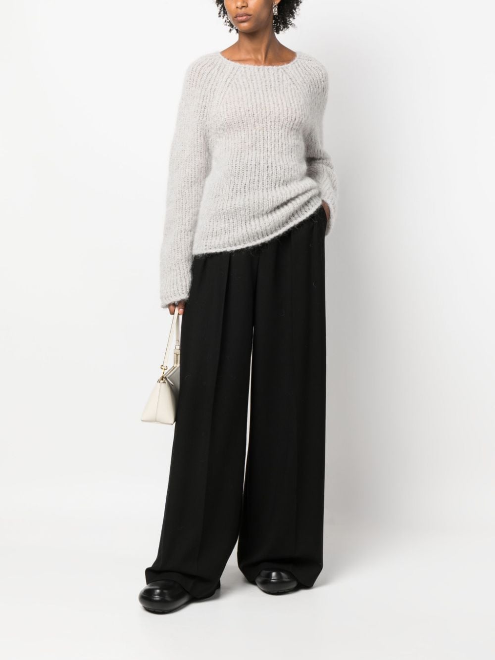 Image 2 of Giorgio Armani Round-neck chunky-knit jumper