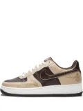 Nike Air Force 1 embroidered leather sneakers - Brown