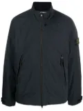 Stone Island Compass-motif zip-up windbreaker - Blue