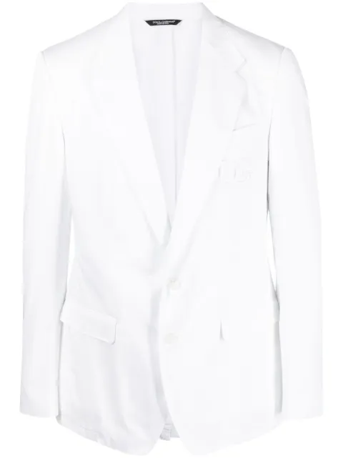 Dolce & Gabbana logo-embroidered blazer