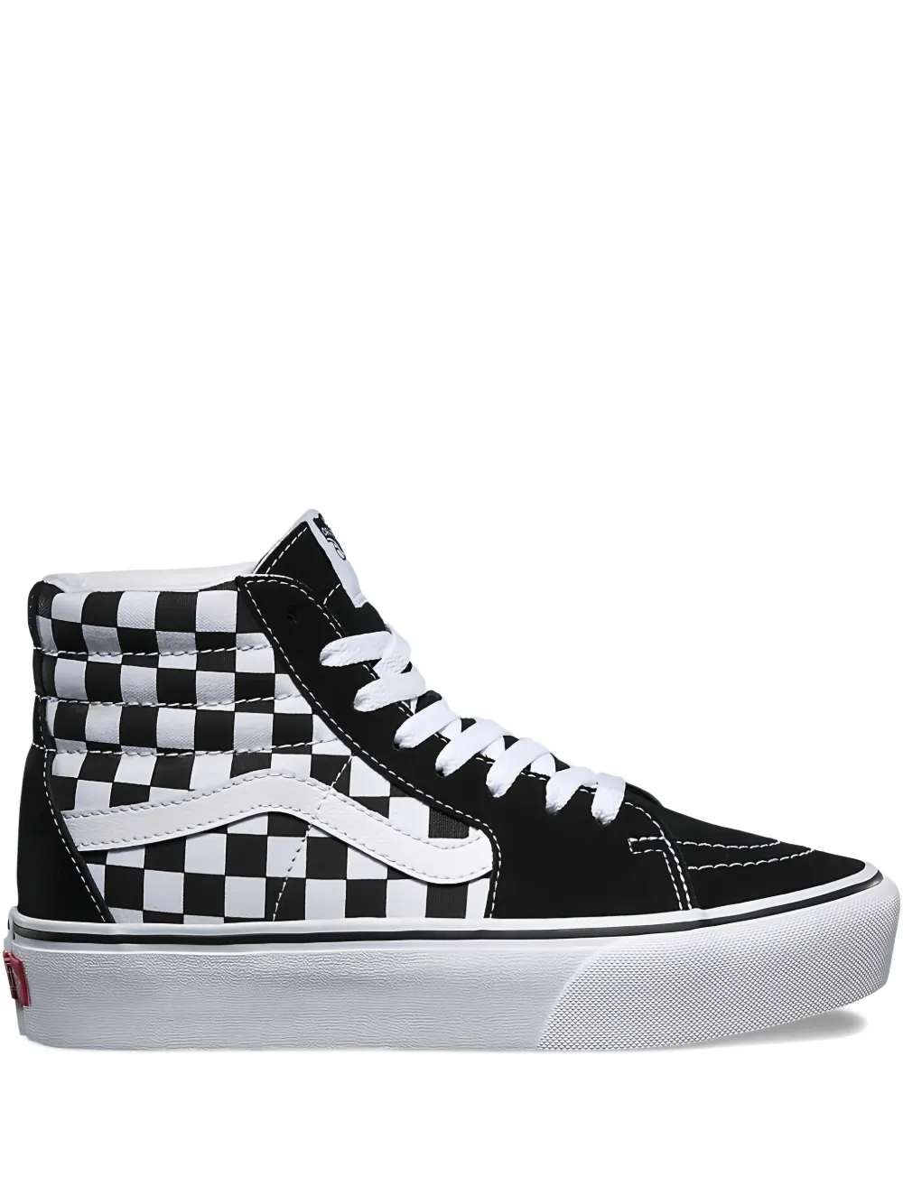 Vans Sk8 Hi Platform 2.0 "Checkerboard/True White" sneakers | Black | Image 1