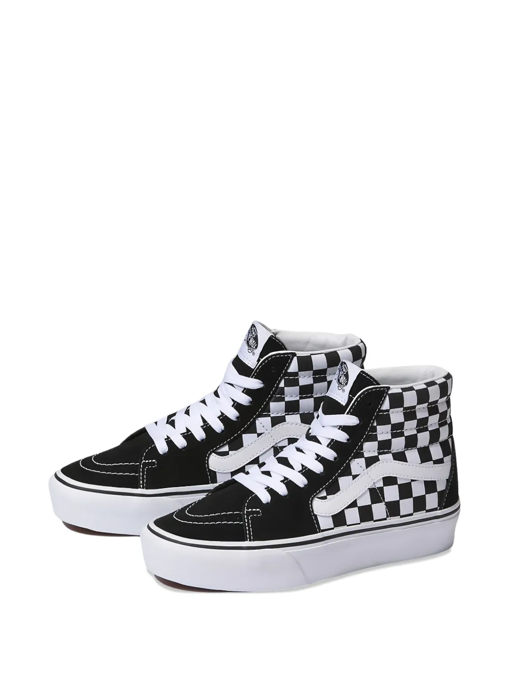 Vans Sk8 Hi Platform 2.0 "Checkerboard/True White" sneakers | High-Tops | Image 2