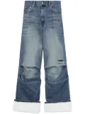 We11done ripped straight-leg jeans - Blue