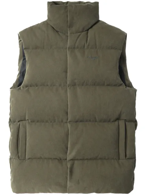 We11done chaleco capitonado con cuello de tortuga 
