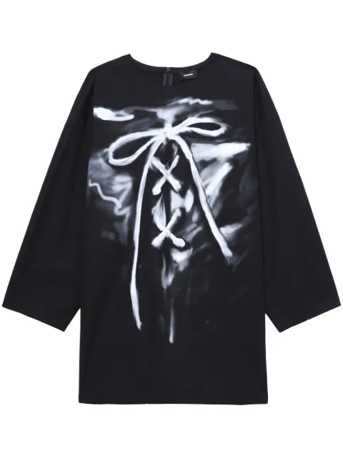 We11done painterly-print cotton T-Shirt 