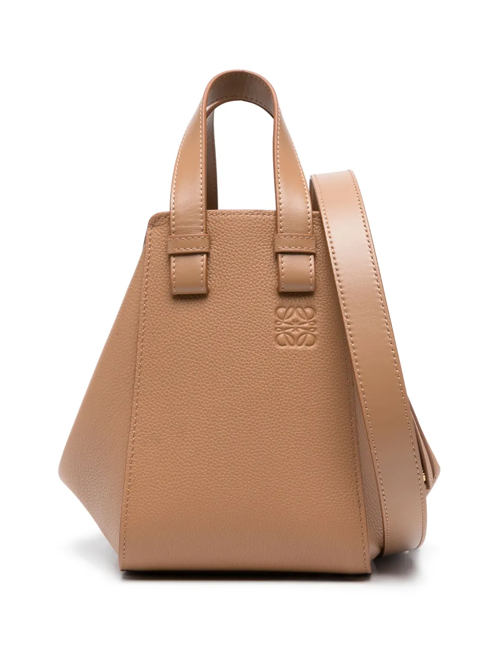 LOEWE Hammock leren schoudertas Bruin