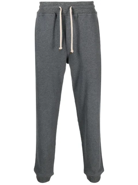 Brunello Cucinelli drawstring-waistband mélange-effect trousers