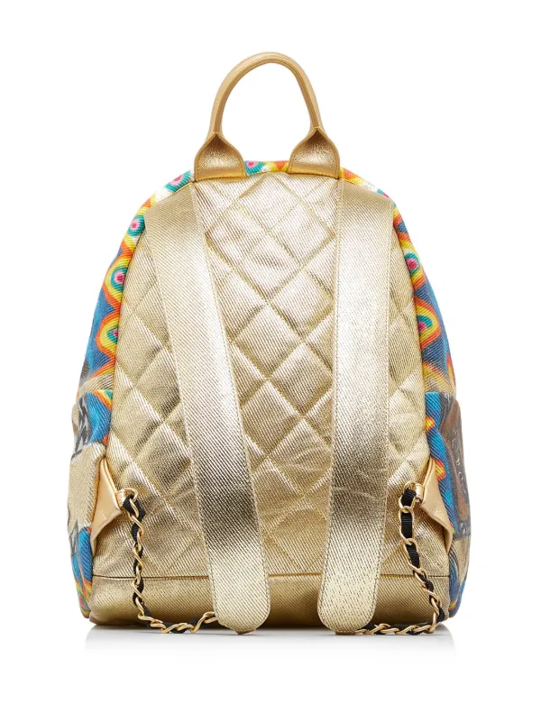 CHANEL Pre Owned 2019 Paris New York Street Spirit Backpack Farfetch