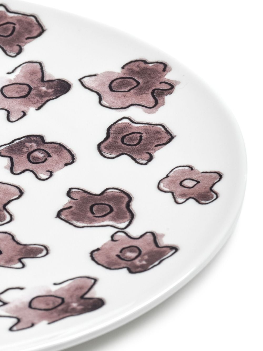 Shop Serax X Marni Midnight Flowers Dessert Plates (set Of 2) In White