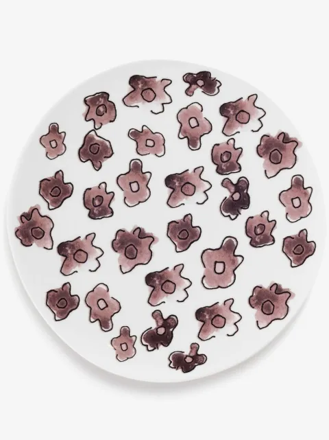 Serax platos de postre Midnight Flowers (set de 2 piezas) en colaboración con Marni