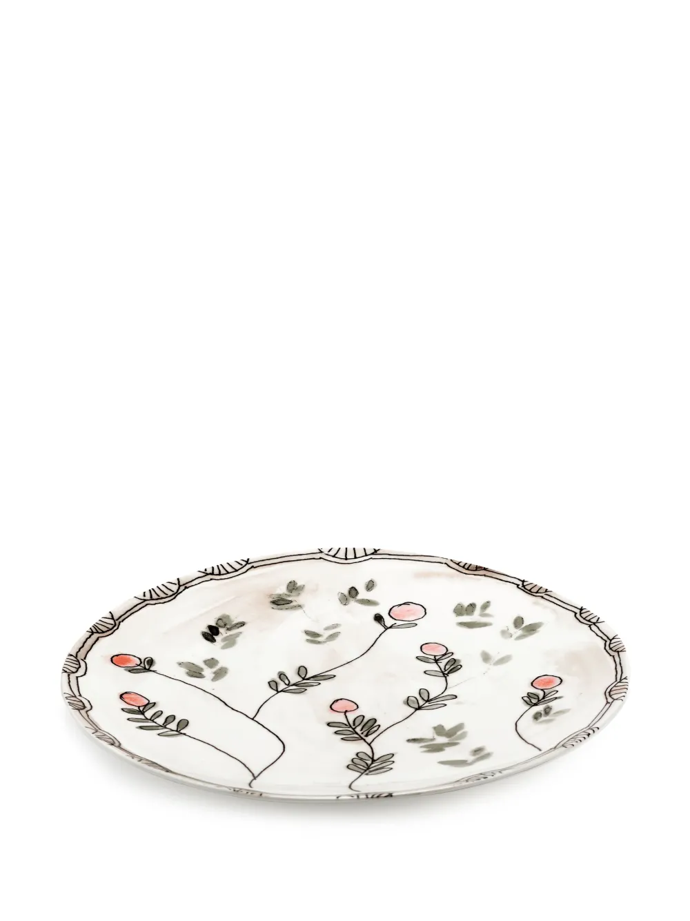 Shop Serax X Marni Midnight Flowers Serving Plates (set Of 2) In Neutrals